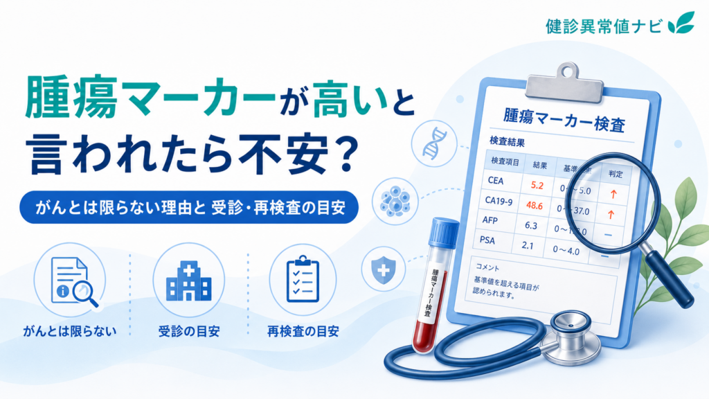腫瘍マーカーについて確認するためのアイキャッチ画像