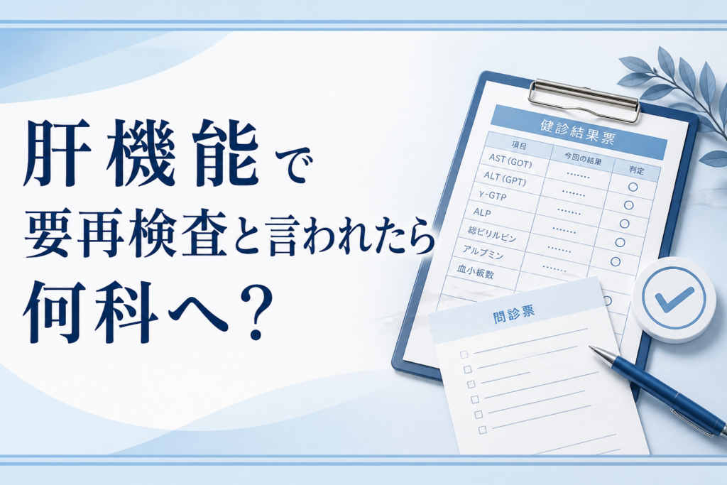 肝機能について確認するためのアイキャッチ画像